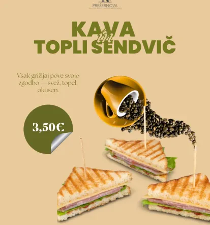 Kavarna Prešernova, sveži brunch Polzela, Savinjska