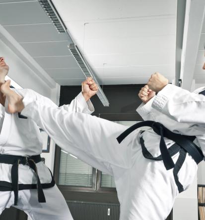 Treningi karateja v Medvodah in Ljubljani