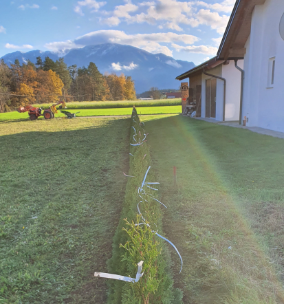 Namakalni sistemi, zasaditev trate in rastlin, urejanje in vzdrževanje okolice Koroška