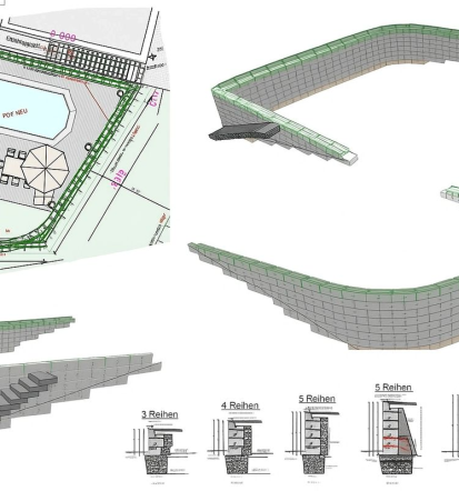 Uredite podporni zid Slovenija