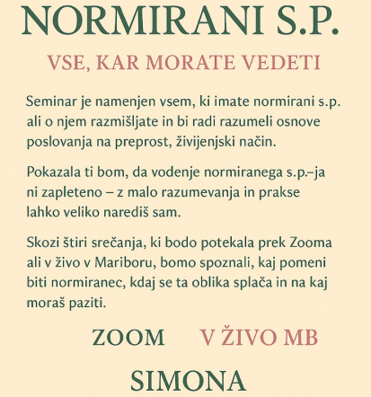 Butični računovodski servis za osebno finančno svetovanje Maribor, Štajerska