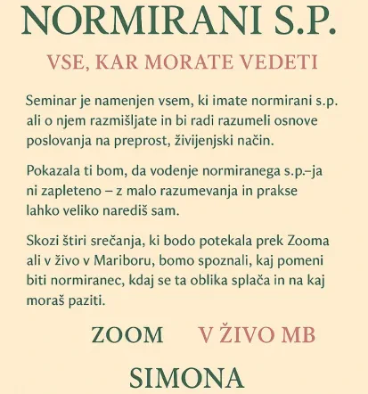 Butični računovodski servis za osebno finančno svetovanje Maribor, Štajerska