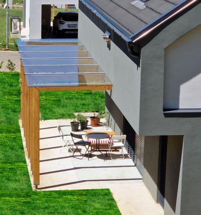 Izdelava steklenega nadstreška Dolenjska