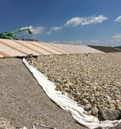 Stabilizacija tal z geomrežami in geotekstilom