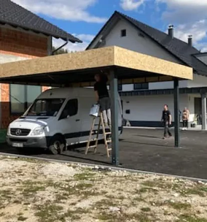 Ugodna izdelava kovinskih nadstreškov Slovenija