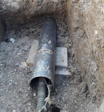 Izdelava škarp za stabilnost in zaščito terena