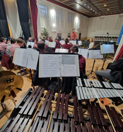 Igranje v pihalnem orkestru na Obali