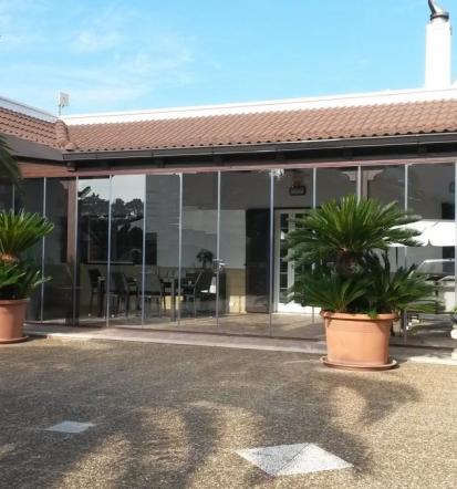 Drsna zasteklitev terase Savinjska