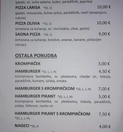POPAJ meni
