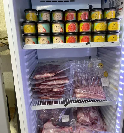 Tržnica BTC Ljubljana, sveža eko jagnjetina iz Sevnice