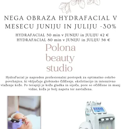 Nega suhe in občutljive kože Pomurje z HydraFacial tretmajem in pedikura Križevci