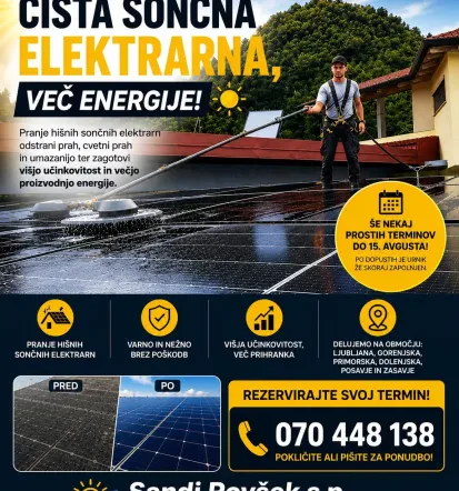 Izvedba sončne elektrarne na Dolenjskem
