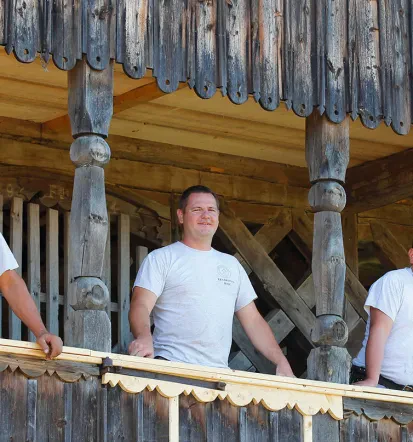 Postavljanje ostrešja Dolenjska
