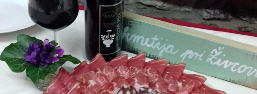 Degustacije vin z narezkom na turistični kmetiji Kras