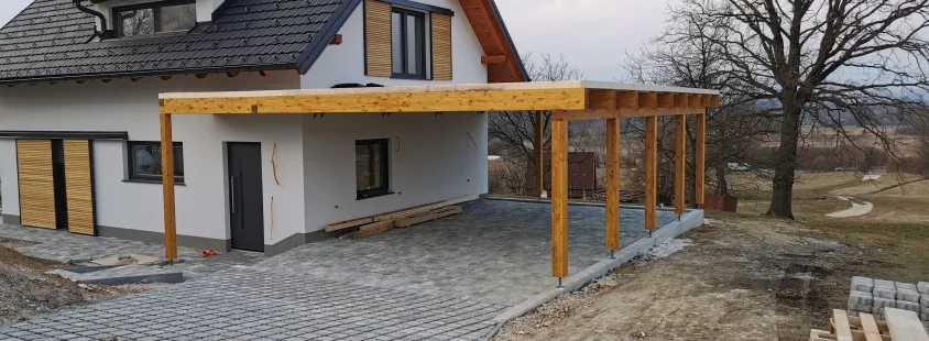 Izdelava lesenih nadstreškov Slovenija